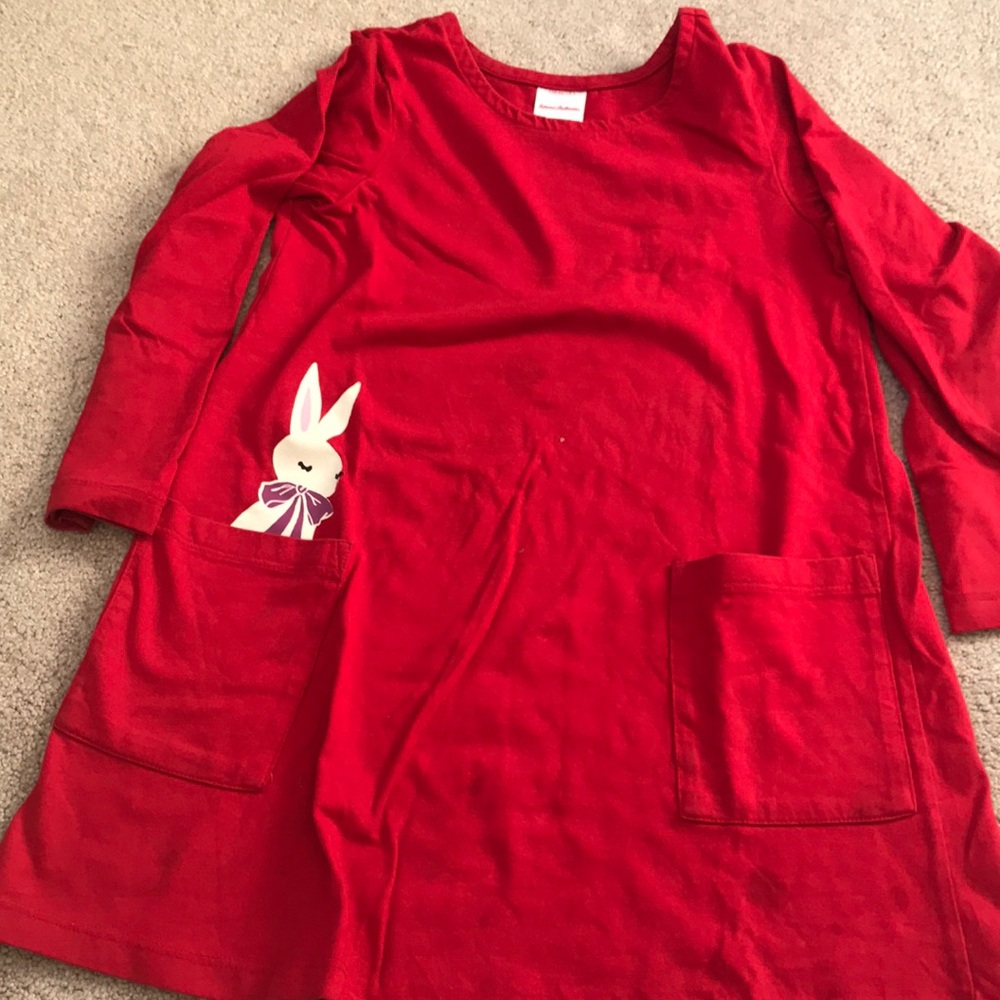 Flare dress with bunny